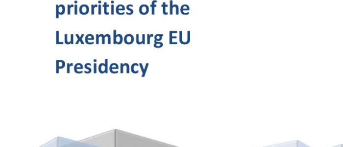 Presentation of ECOFIN priorities of the Luxembourg EU Presidenc