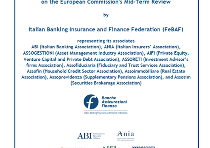 Risposta FeBAF alla Consultazione della Commissione Europea sulla Mid-term Review della CMU