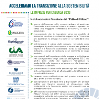Acceleriamo la sostenibilità Patto di Milano 2019 - 1